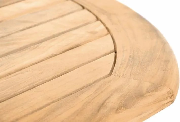 Rozkładalny stół z drewna tekowego Garth owalny 170 - 230 cm