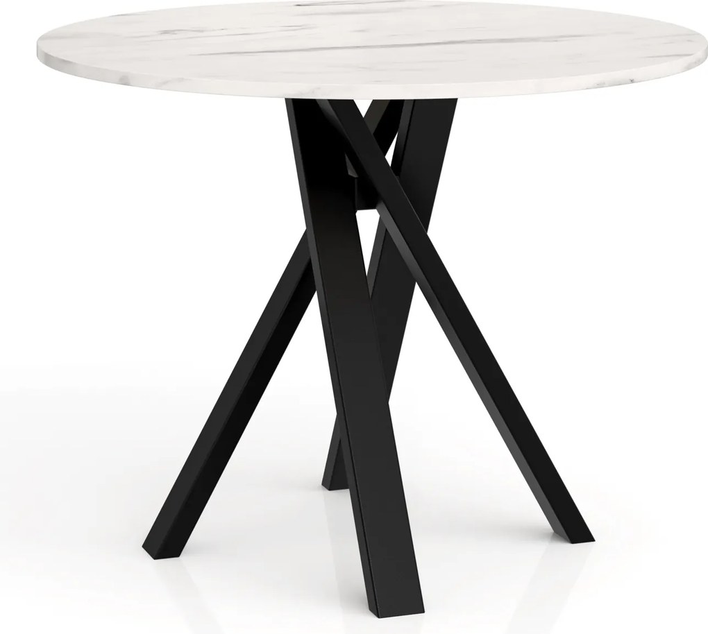 Stół do jadalni Ivo z okrągłym blatem 110 cm