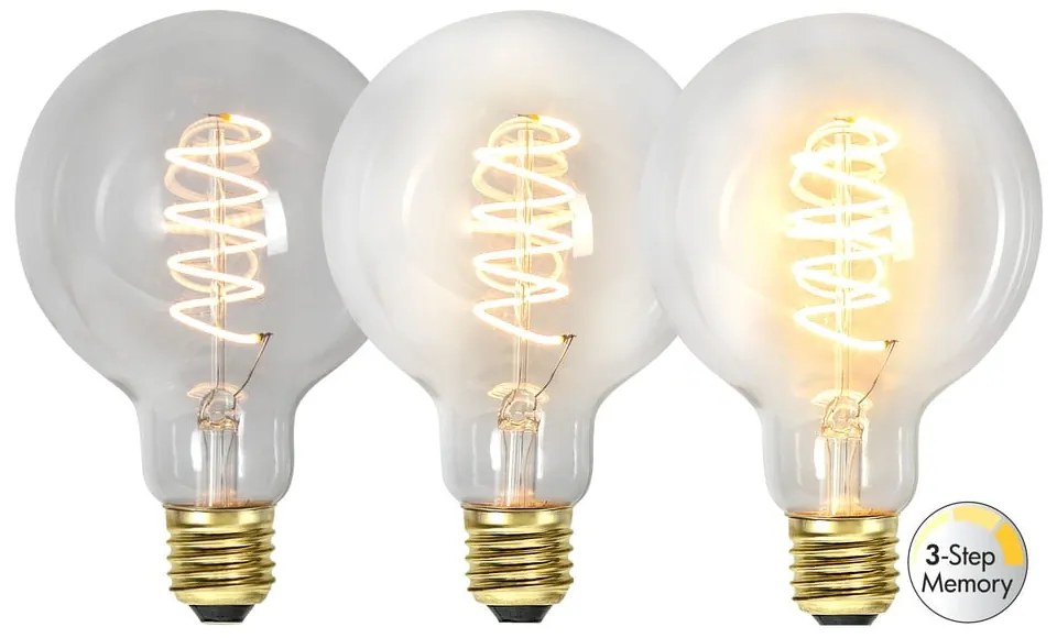 Żarówka filamentowa LED ze ściemniaczem o ciepłej barwie z gwintem E27, 4 W Spiral Filament – Star Trading