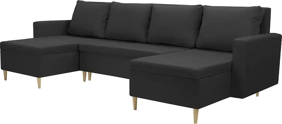 Narożnik U z funkcją spania KEN Grafitowy