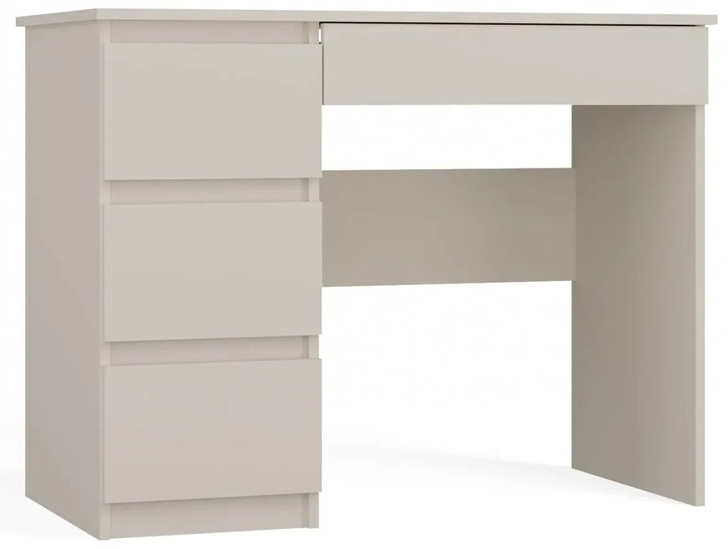 Minimalistyczne biurko z szufladami kaszmir - Agoni 2X