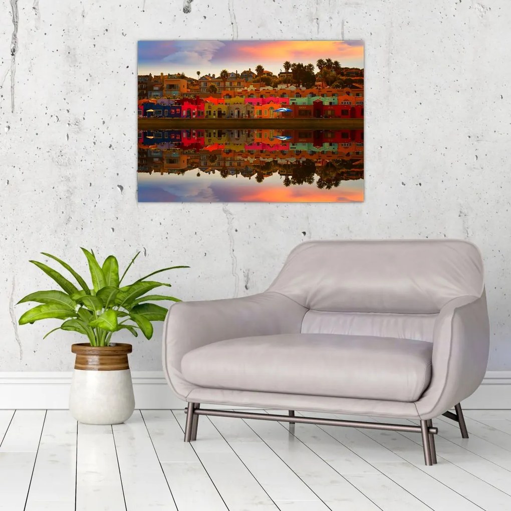 Obraz na szkle - Miejsce do letniego pływania (70x50 cm)