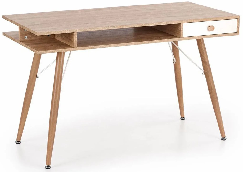 Biurko nowoczesne dąb sonoma H3-M87
