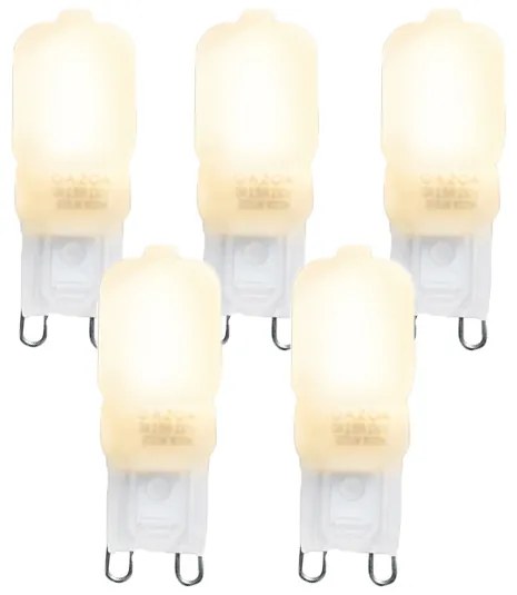 Zestaw 5 żarówek LED G9 CUTE PC 2W 200 lm 2700K