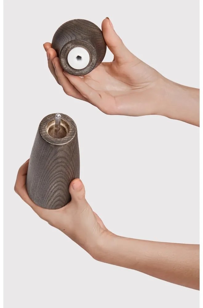 Brązowy drewniany młynek do soli i pieprzu Rustic – Bonami Selection