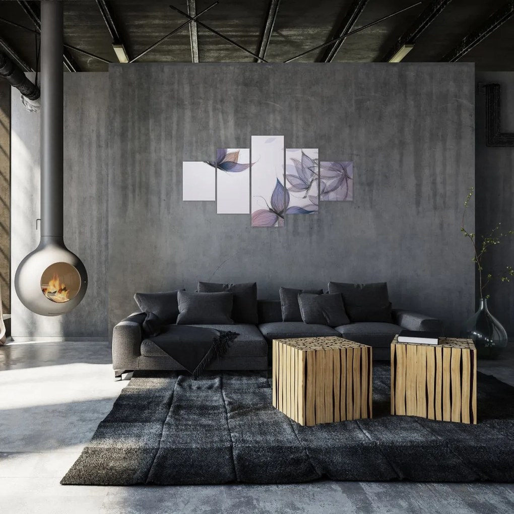 Obraz - Rysowanie motyli (125x70 cm)
