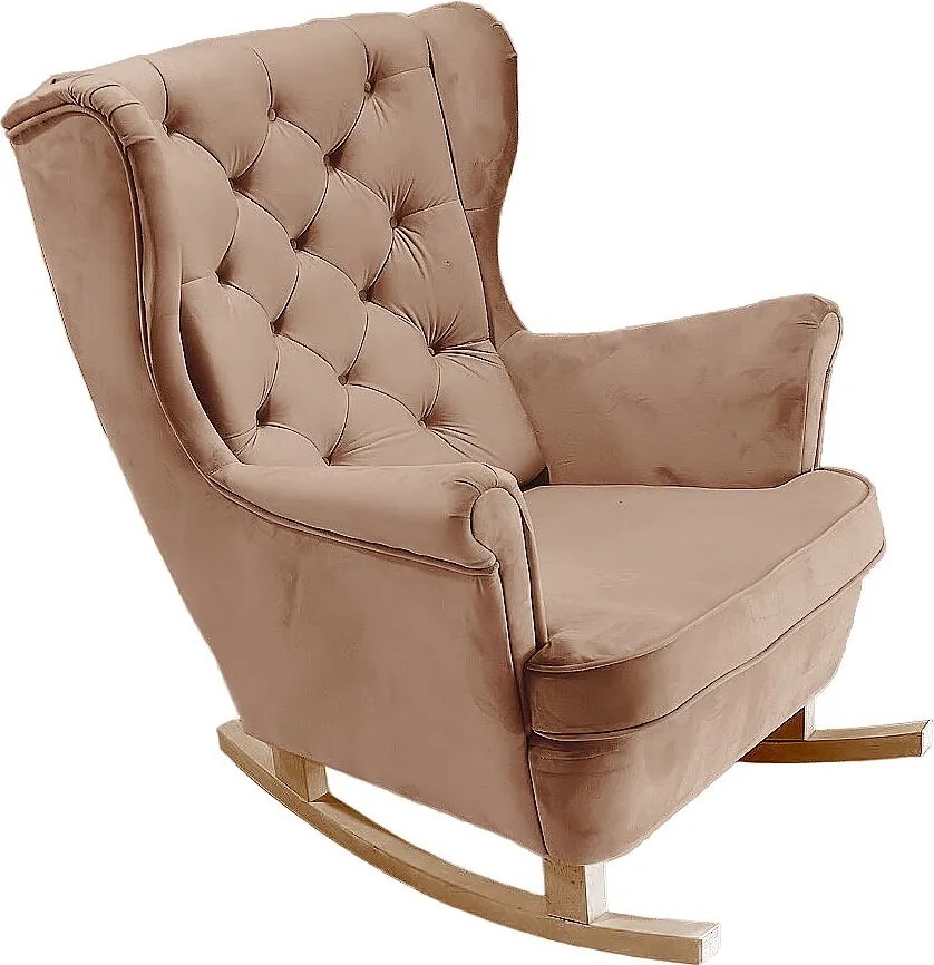 Fotel Relax z Tapicerowanym Siedzeniem i Podłokietnikami, Fotel TV 102x81x95cm Cappuccino_29840