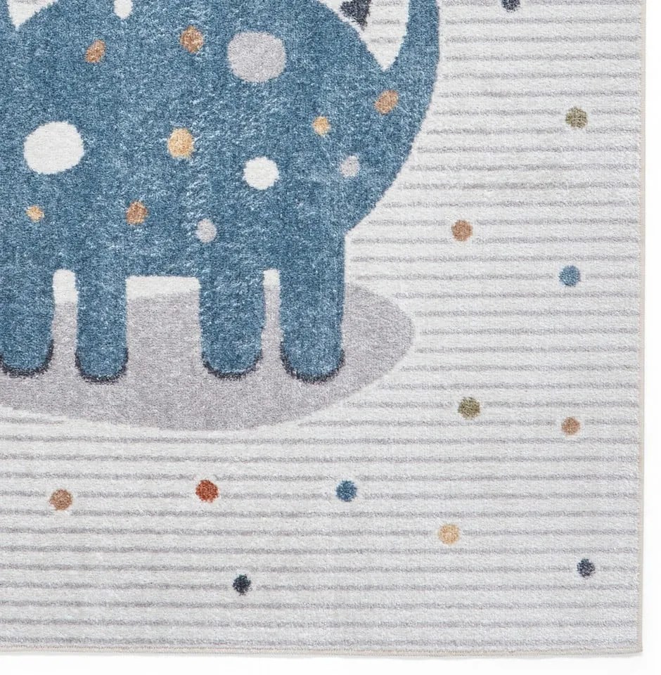 Niebiesko-jasnoszary dywan dziecięcy 120x170 cm Vida Kids Dinosaur – Think Rugs
