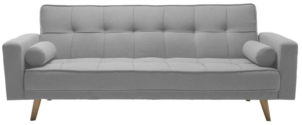 Szara rozkładana sofa NESTOR VELVET