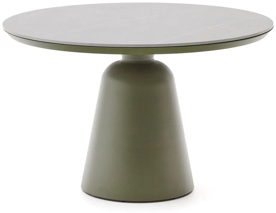 Okrągły stół ogrodowy z ceramicznym blatem ø 120 cm Tudons – Kave Home
