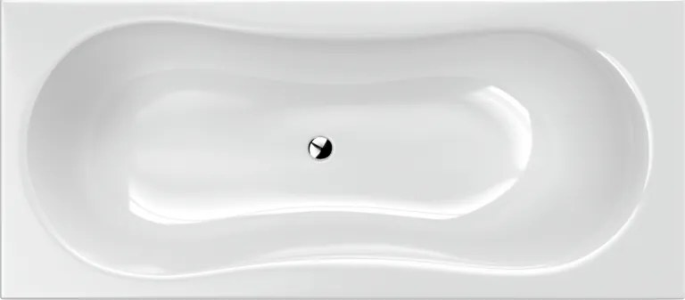 Wanna prostokątna odpływ na środku + obudowa 180 x 80 cm MANDI