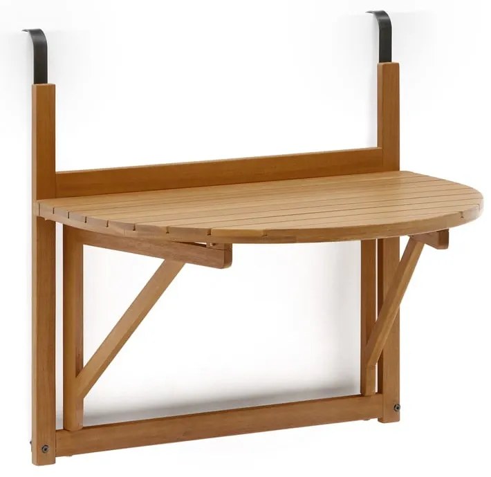 Wiszący stolik balkonowy z litego drewna akacjowego 50x70 cm Amarilis – Kave Home