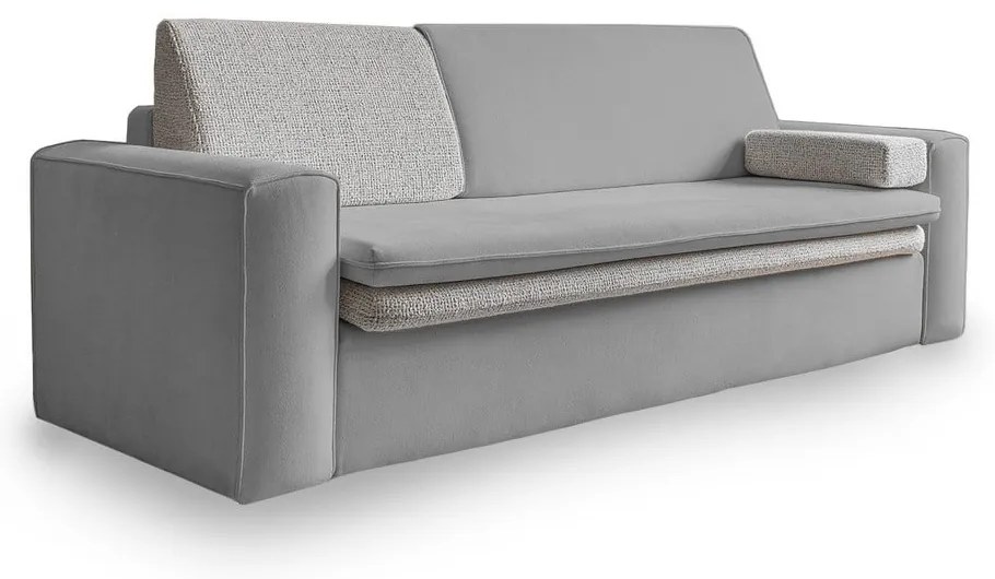 Jasnoszara rozkładana sofa 237 cm Wilson – Miuform