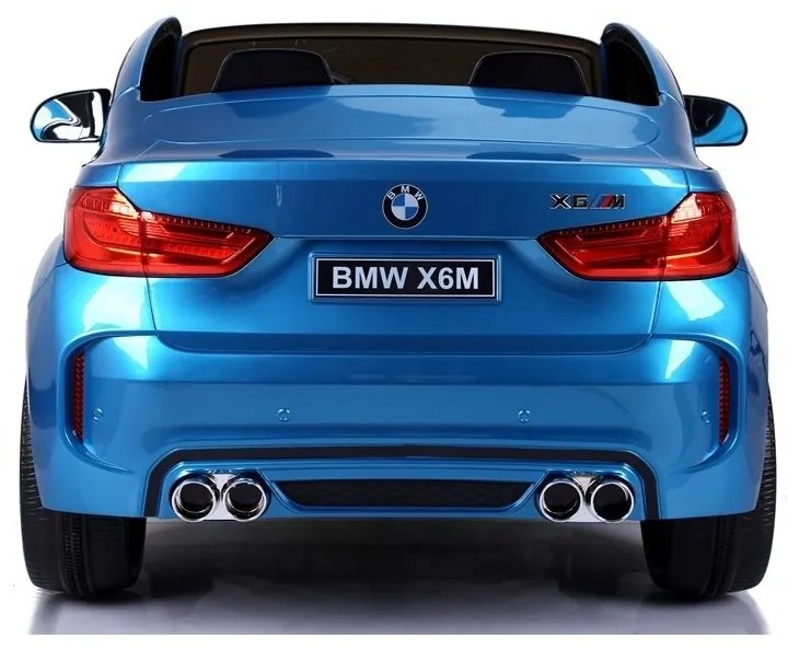 Auto na akumulator nowe bmw x6m niebieskie lakierowane