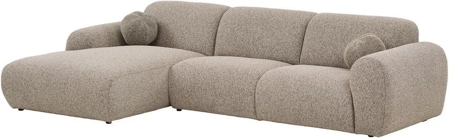 Szarobeżowy narożnik (lewostronny/z szezlongiem) Clyde – House Nordic