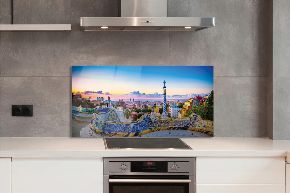 Panel szklany do Kuchni Słoneczna Panorama Hiszpanii