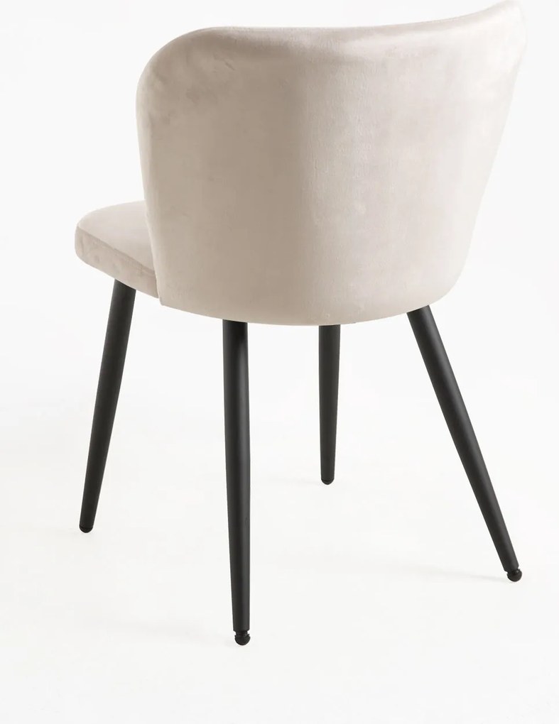 Zestaw 4 Krzese Luk Aksamitne