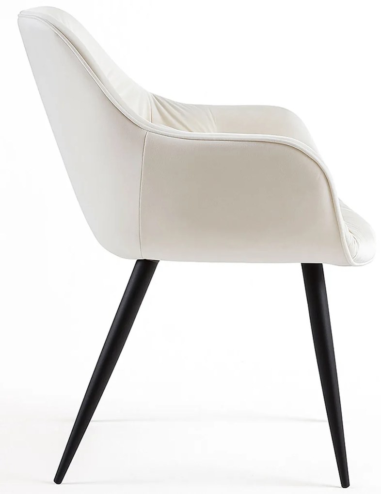 Krzeso Zandel z czarnego aksamitu