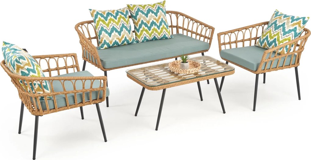 Dwuosobowa sofa ogrodowa z rattanu Gardena 2S