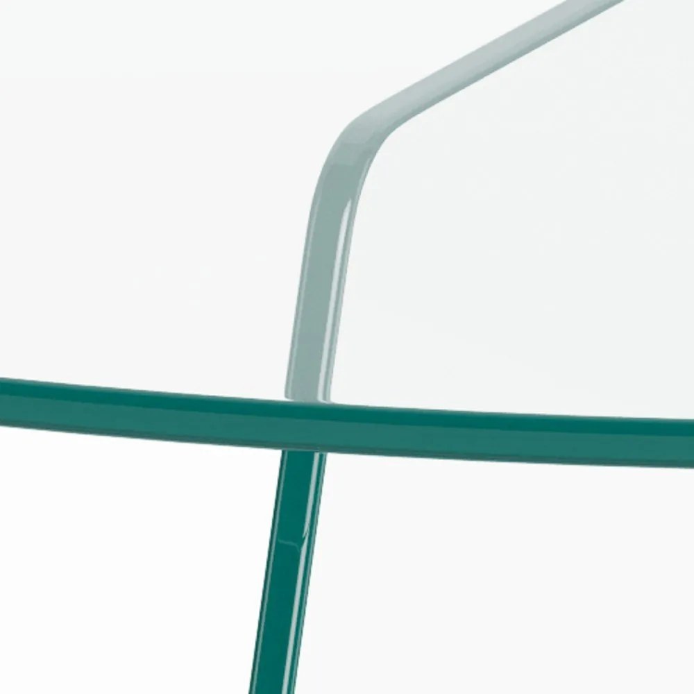 Szklany okrągły stolik ø 80 cm Samos – Actona