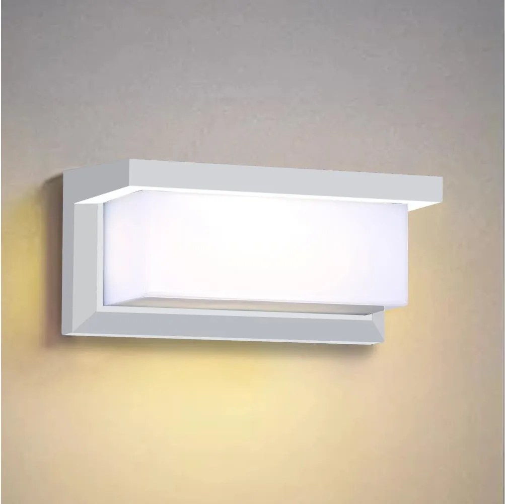 Brilagi - Zewnętrzny kinkiet LED RGBW BRICKY 1xE27/9W/230V biały IP54