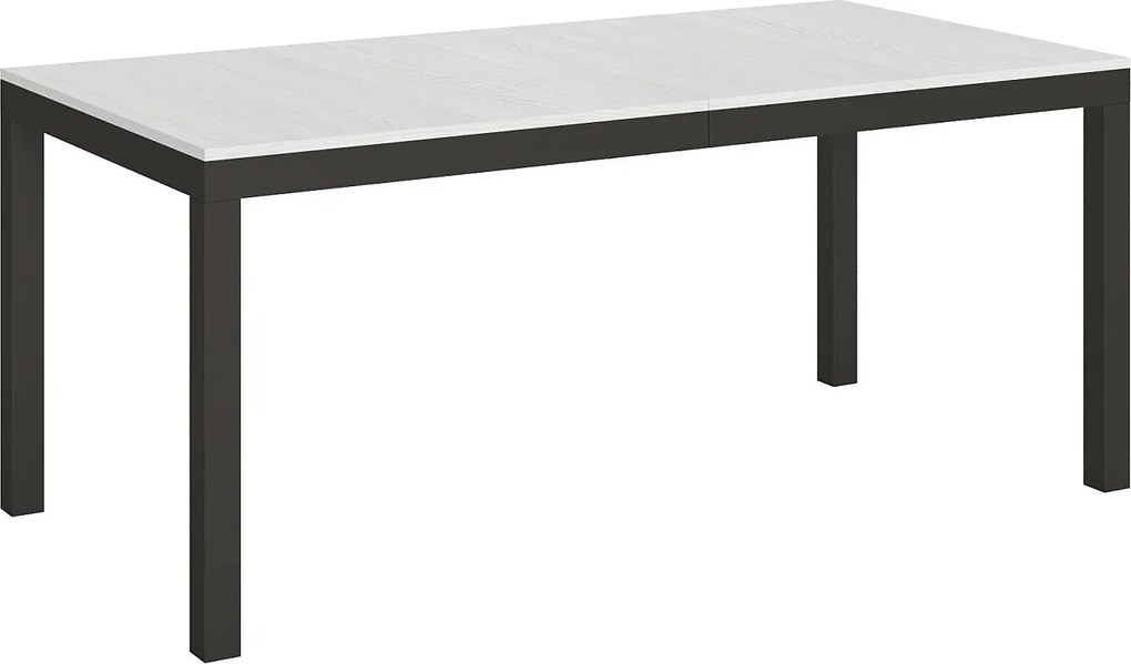 Stół rozkładany 180/284x90 cm Everyday Evolution frassino biała rama i nogi antracytowe