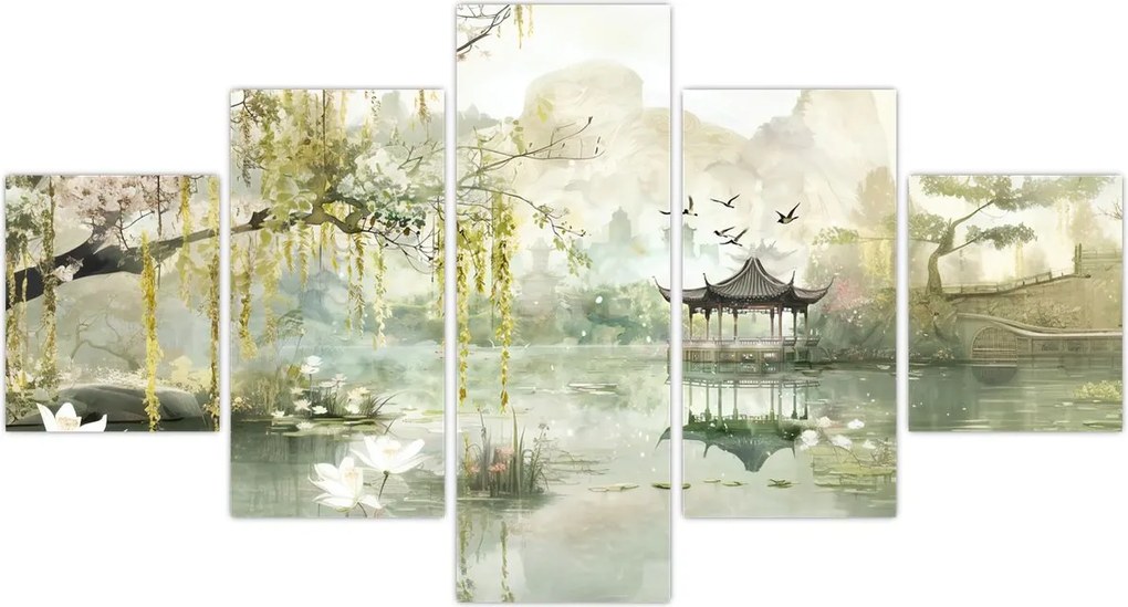 Obraz - Chińskie jezioro (125x70 cm)