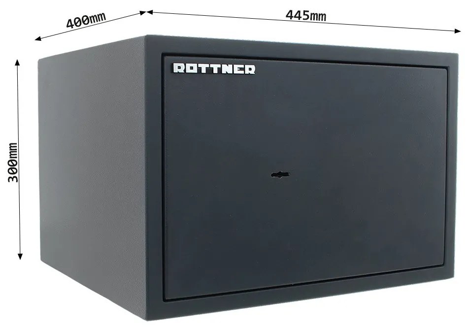 Rottner Sejf meblowy POWER SAFE 300, mechaniczny S2, 300 x 445 x 400 mm, 24 l