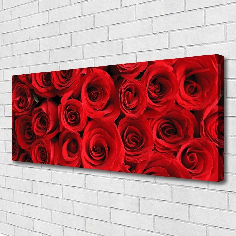 Obraz canvas na ścianę Bukiet Świeżych Róż