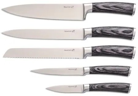 Zestaw noży G21 Gourmet Stone 5 szt. + bambusowy blok