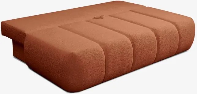 Sofa z Funkcją Spania SARIA Ruda Boucle Nowoczesna