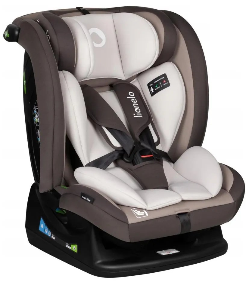 Lionelo AART i-Size fotelik 40-150 cm brązowo-kremowy