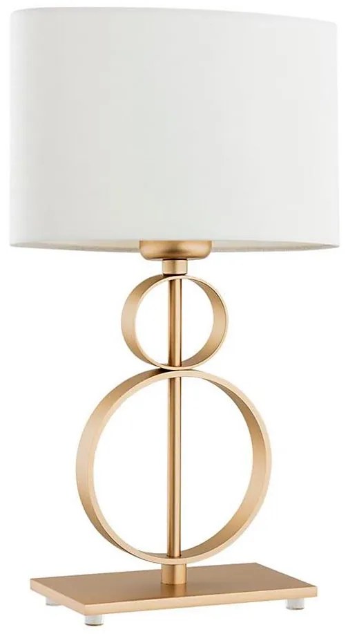 Argon 8310 - Lampa stołowa PERSEO 1xE27/15W/230V 42 cm kremowo-złota