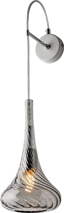 Kinkiet Nemesis Iron z szarym szkłem Pyrex 1 światło .14 P.21 BL280-AP1-GR