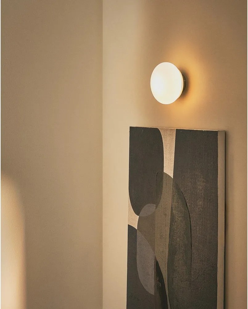 Biało-czarny kinkiet ø 15 cm Bamila – Kave Home