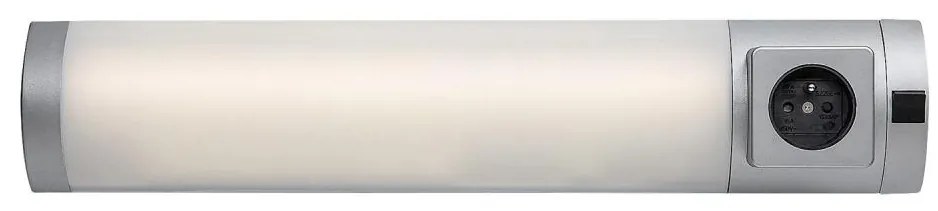Rabalux 78038 - LED Oświet. blatu kuchennego z gniazdem SOFT 2E LED/5W/230V 4000K 45cm strebrny