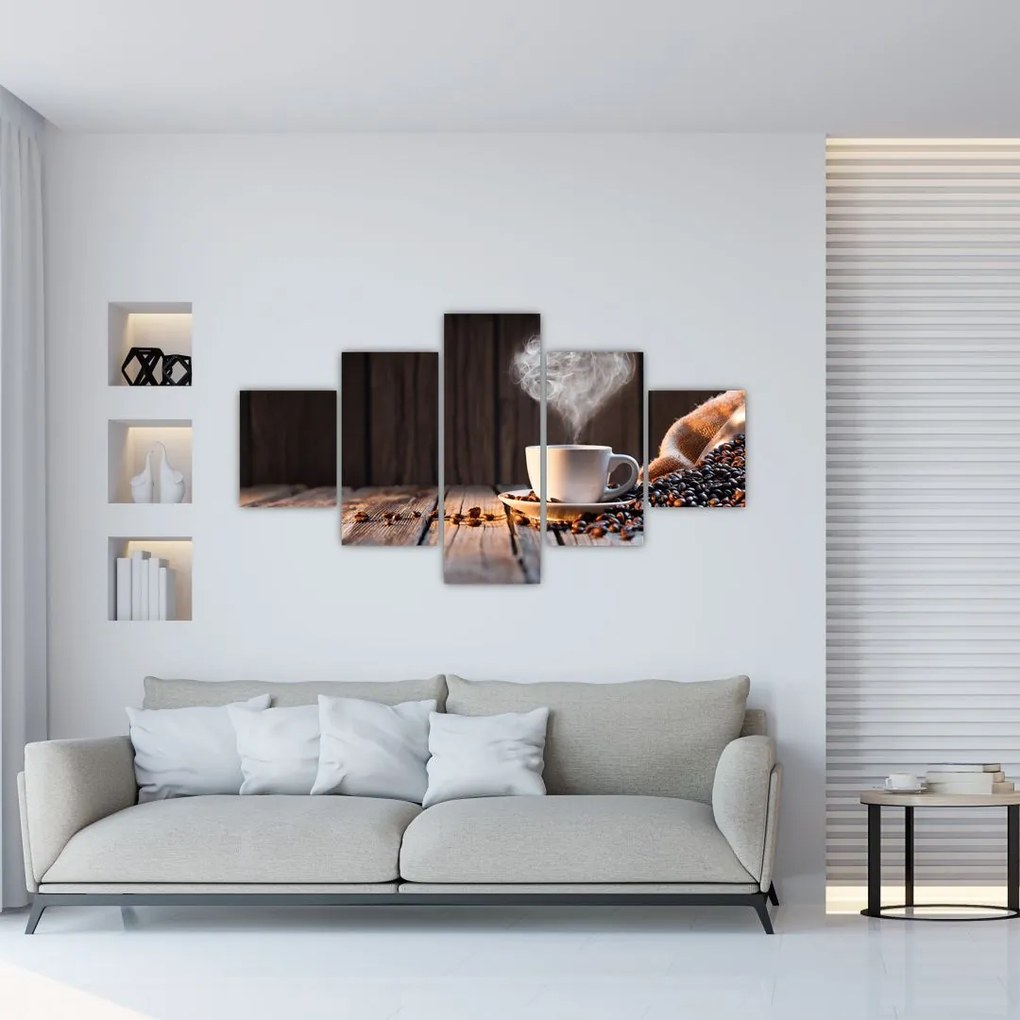 Obraz - Czas na kawę (125x70 cm)