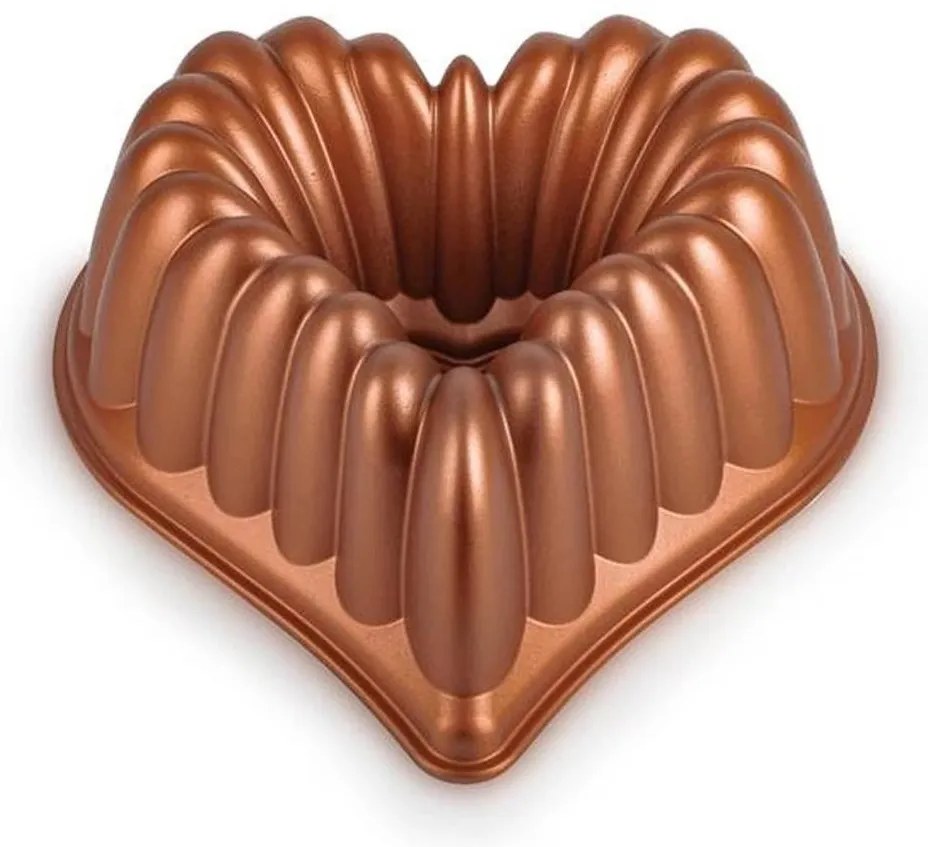 Forma do babki KITCHISIMO serce/miedziana