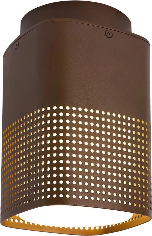 Nordlux - Plafon zewnętrzny SIDARA 1xE27/15W/230V IP54 brązowy