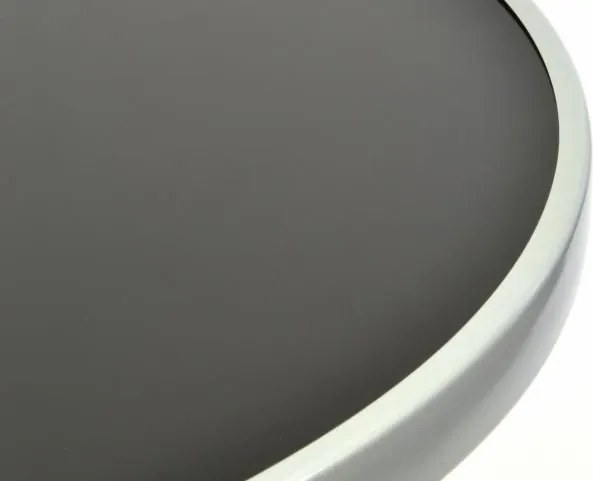 Garden Bistro stół składany z blatem szklanym - srebrny