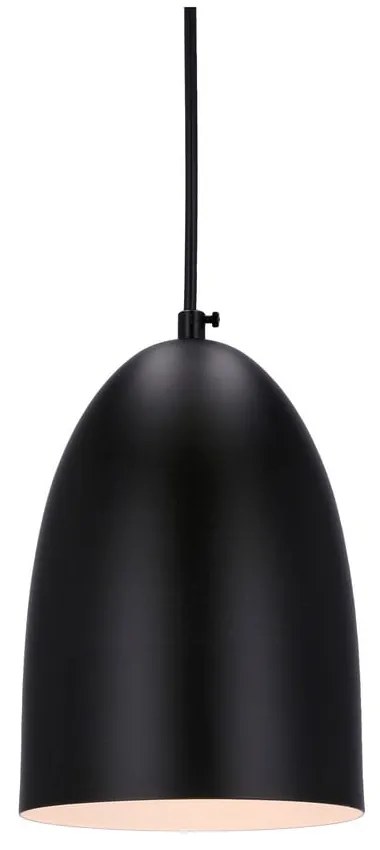 Czarna lampa wisząca z metalowym kloszem ø 14 cm Icaro – Candellux Lighting