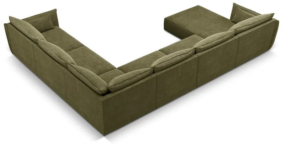 Zielony narożnik (prawostronny) Vanda – Mazzini Sofas