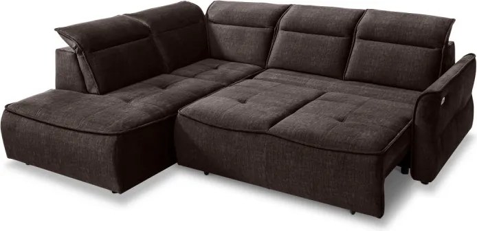 Narożnik MURILLO L z elektryczną regulacją siedziska Lewostronny w tkaninie VOGUE 06 WERSAL