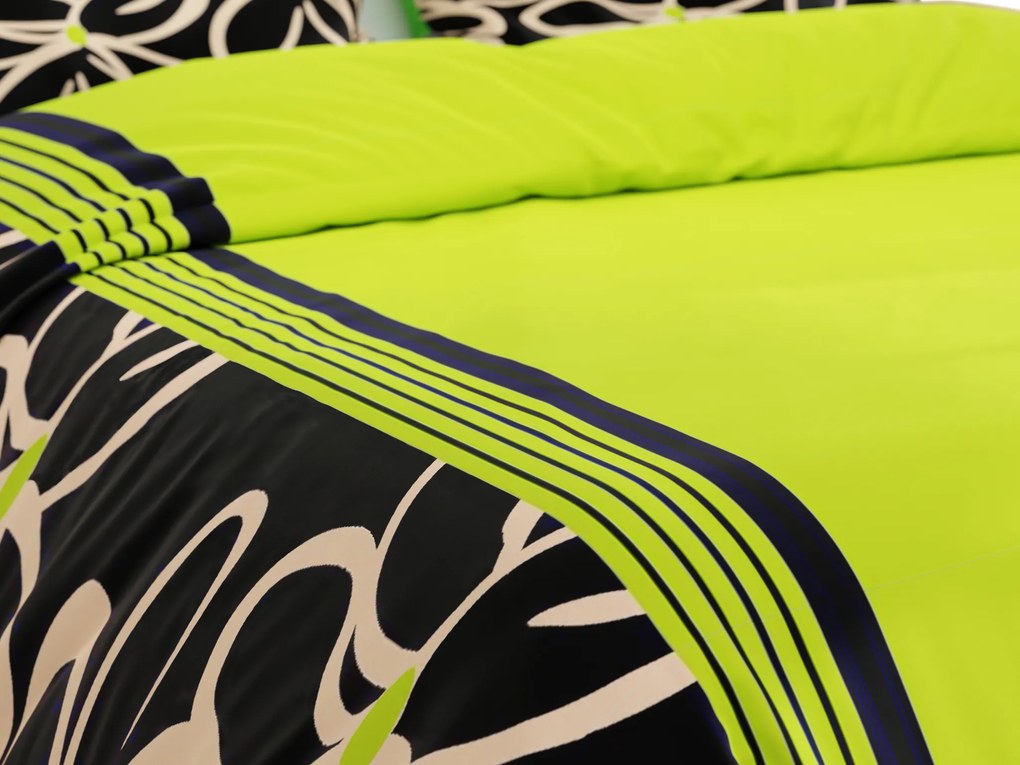 PrzytulneMieszkanie.pl PrzytulneMieszkanie.pl Bawełniana pościel BELLA BLEND zielona Rozmiar pościeli: 70 x 90 cm | 140 x 200 cm