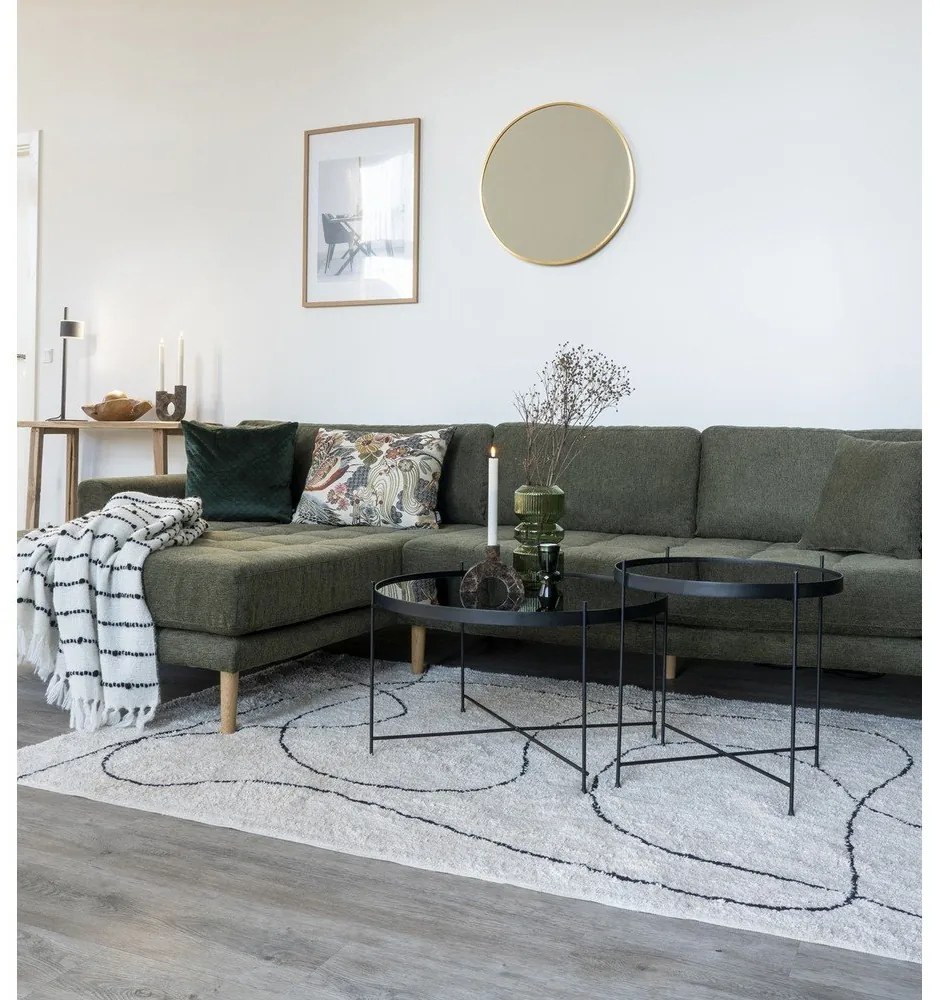 Czarny okrągły stolik ø 70 cm Venezia – House Nordic