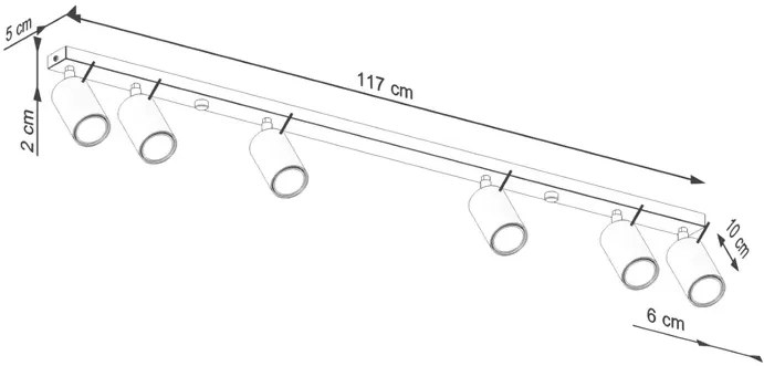 Loftowa zielona lampa sufitowa - M067 P0-N88