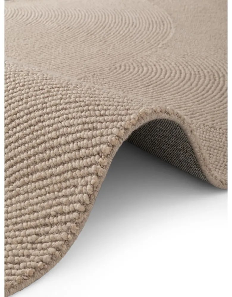 Beżowy wełniany dywan tkany ręcznie 80x150 cm Eleni Light Beige – Hanse Home