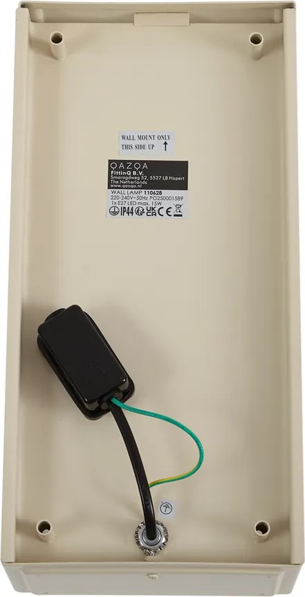 Klasyczny kinkiet zewnętrzny beżowy IP44 - Rotterdam