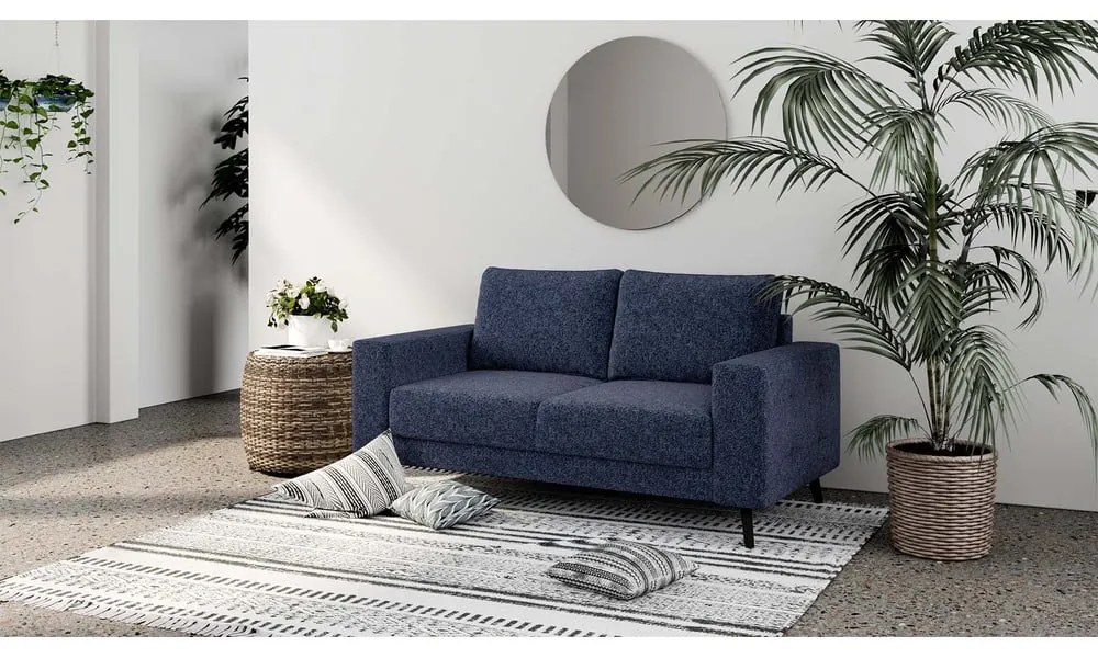 Ciemnoniebieska sofa 168 cm Fynn – Ghado