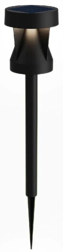 Philips Avery zewnętrzna słupkowa lampa solarnaLED, czarna, 1,8 W, 200 lm, 2700 K
